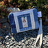 Unique Handcrafted Patchwork Purse Wristie Made From Upcycled Jeans And Animal Print Fabric