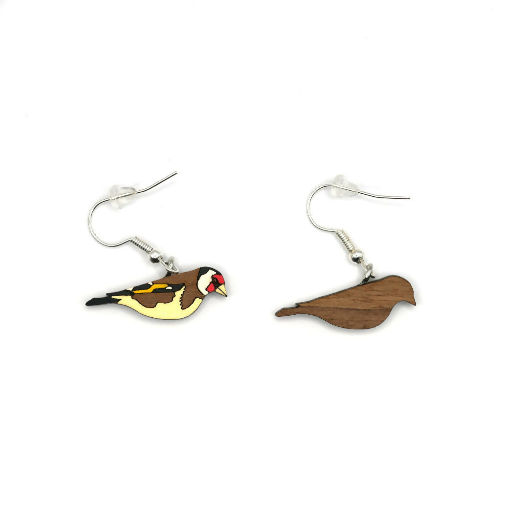 Gold Finch Dangle Earrings