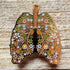 Floral Lungs Pin Badge