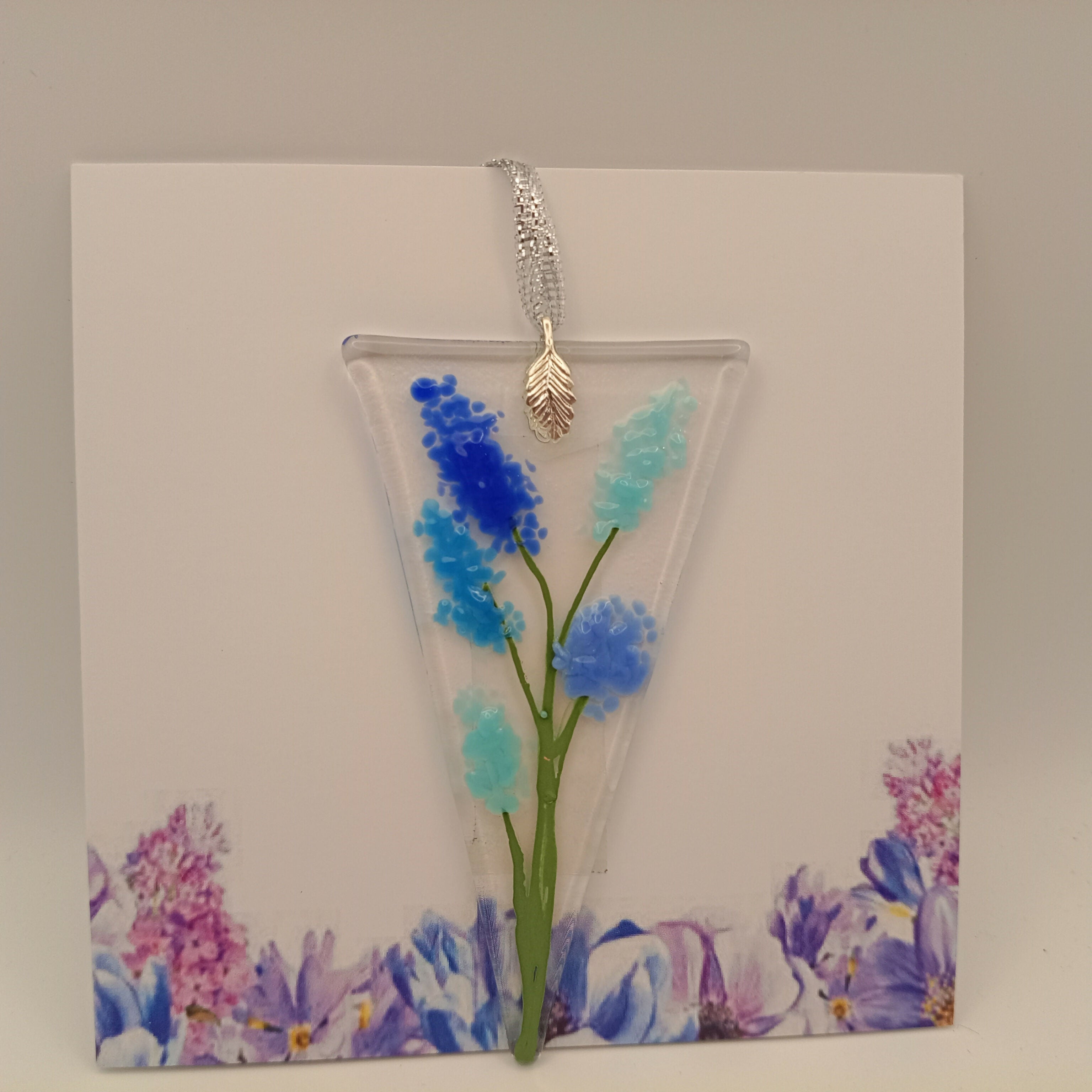Fused Glass Flower Card