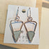 Seaglass Triangle Earrings