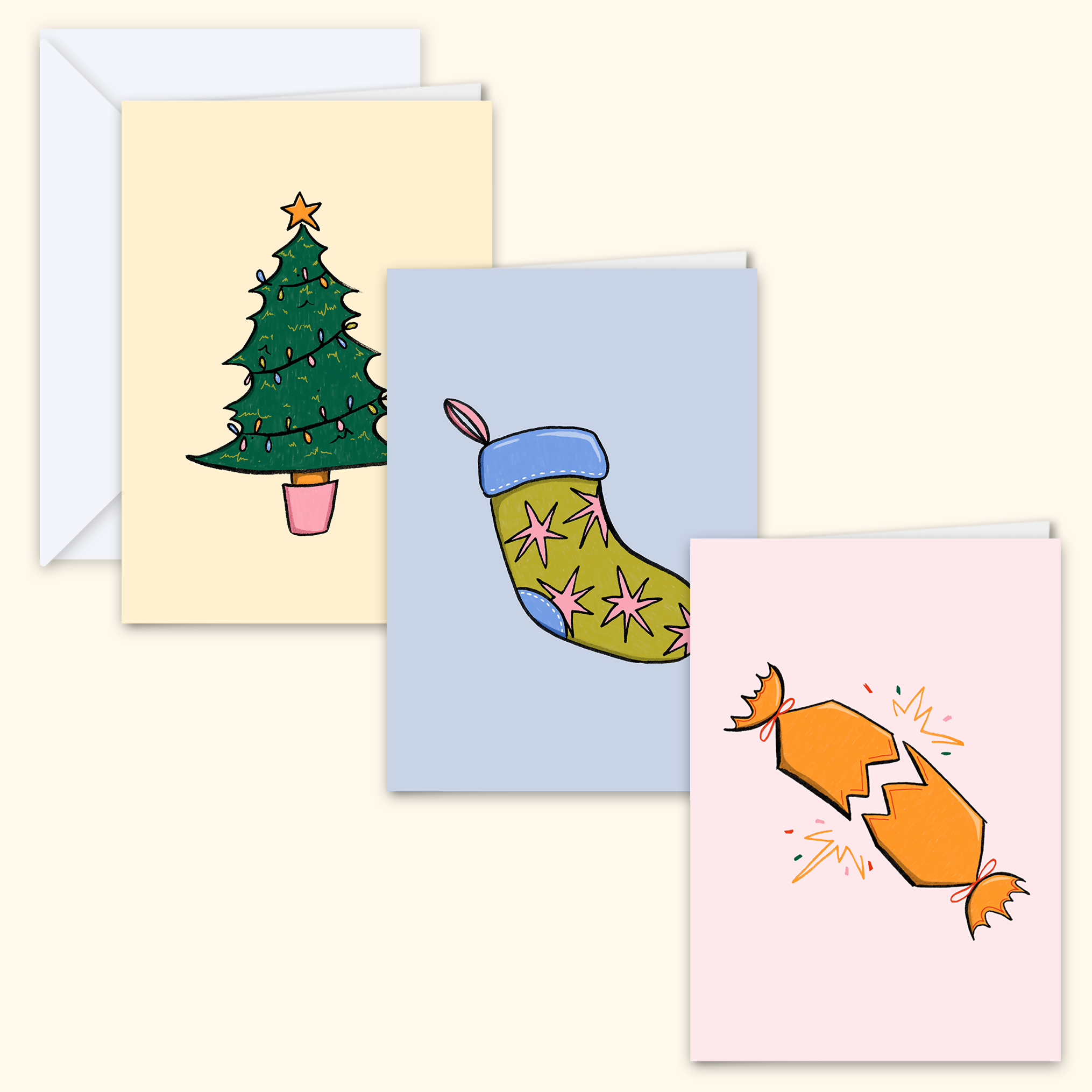 Pack of 3 Christmas Cards