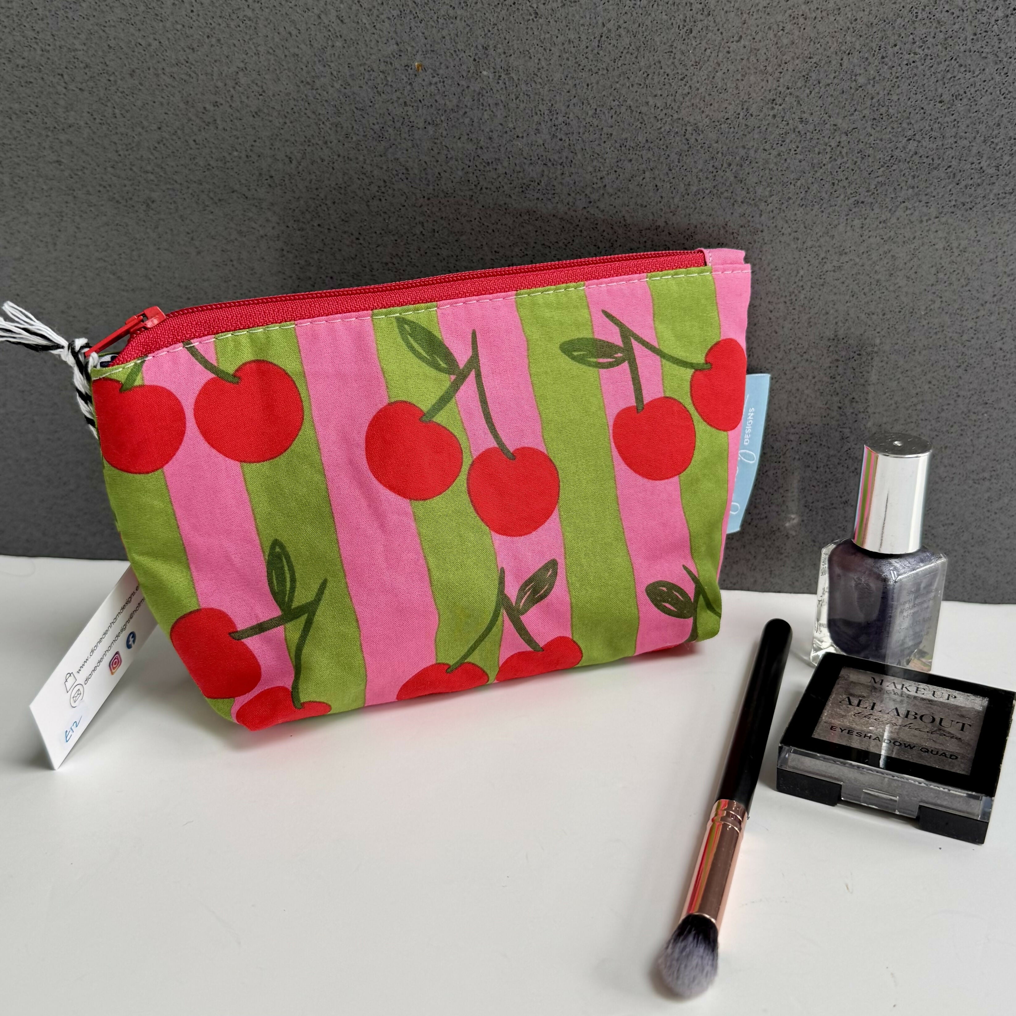Small Make Up Bag - Red Cherry