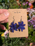 REAL BLUE HYACINTH EARRINGS