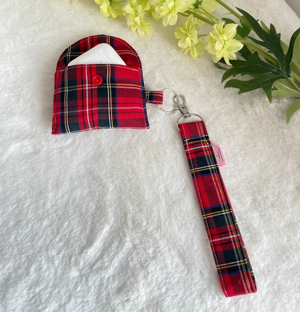 Handmade AirPod Case Padded with Wristlet