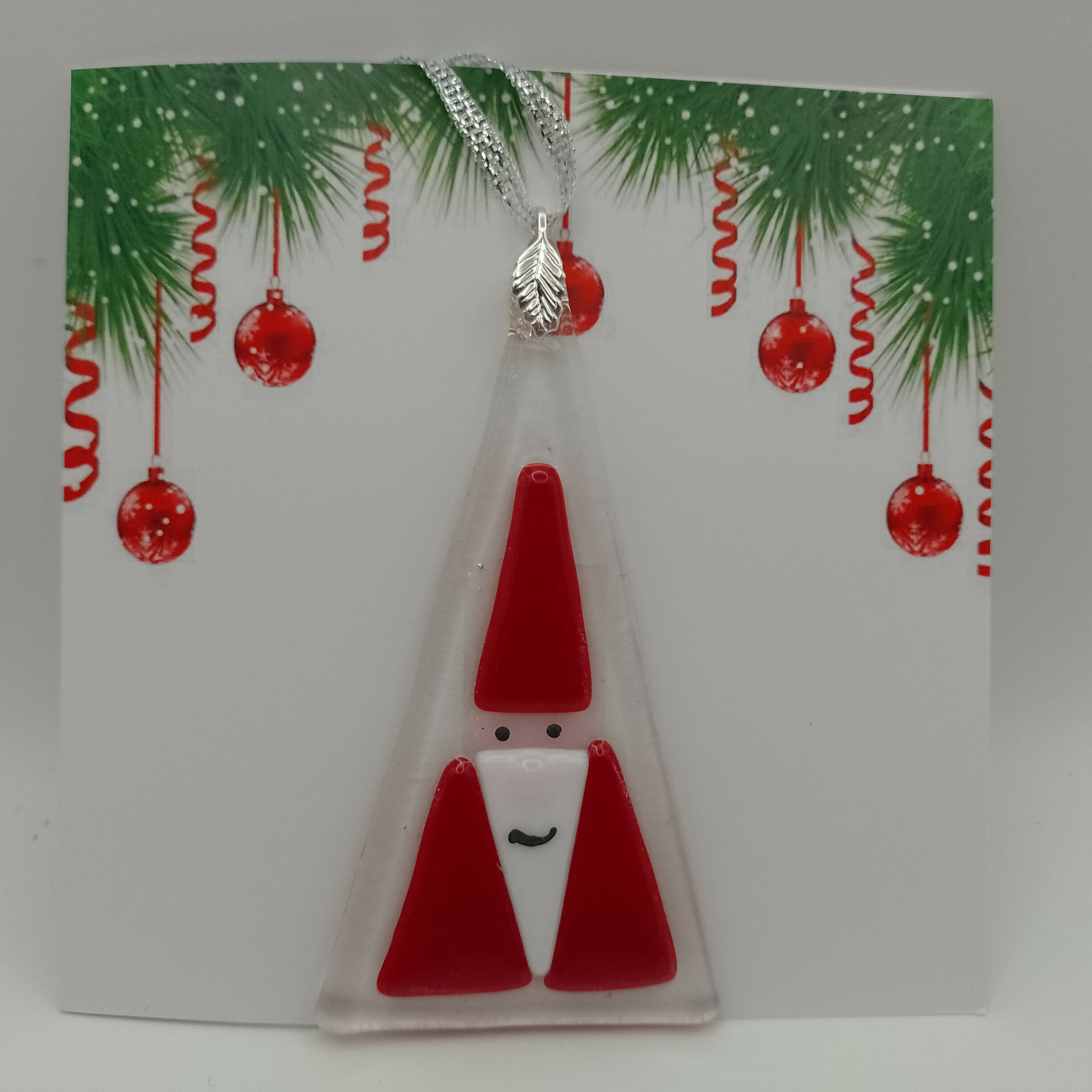 Fused Glass Christmas Card