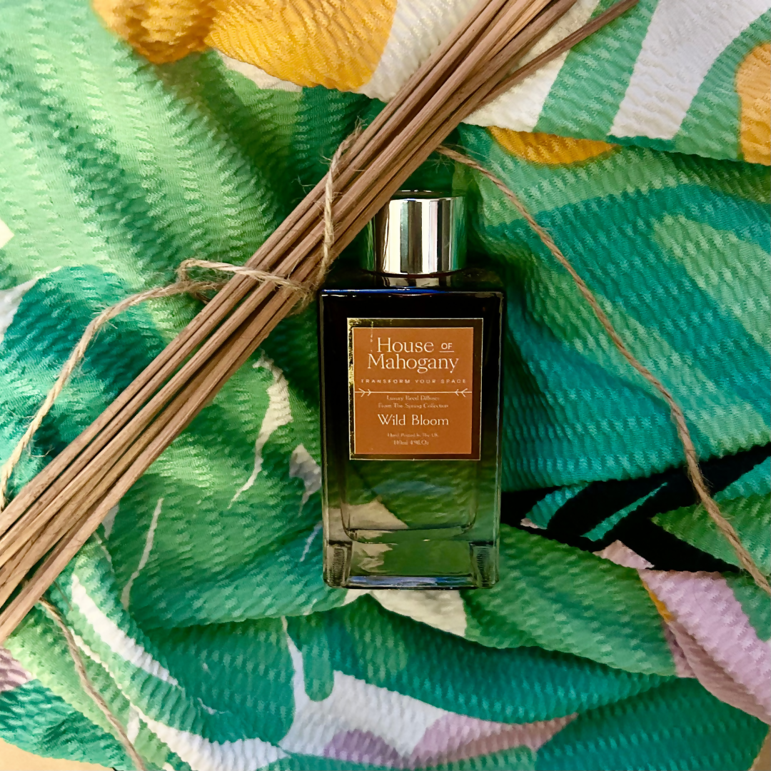 Wild Bloom Reed Diffuser & Black Fibre Sticks