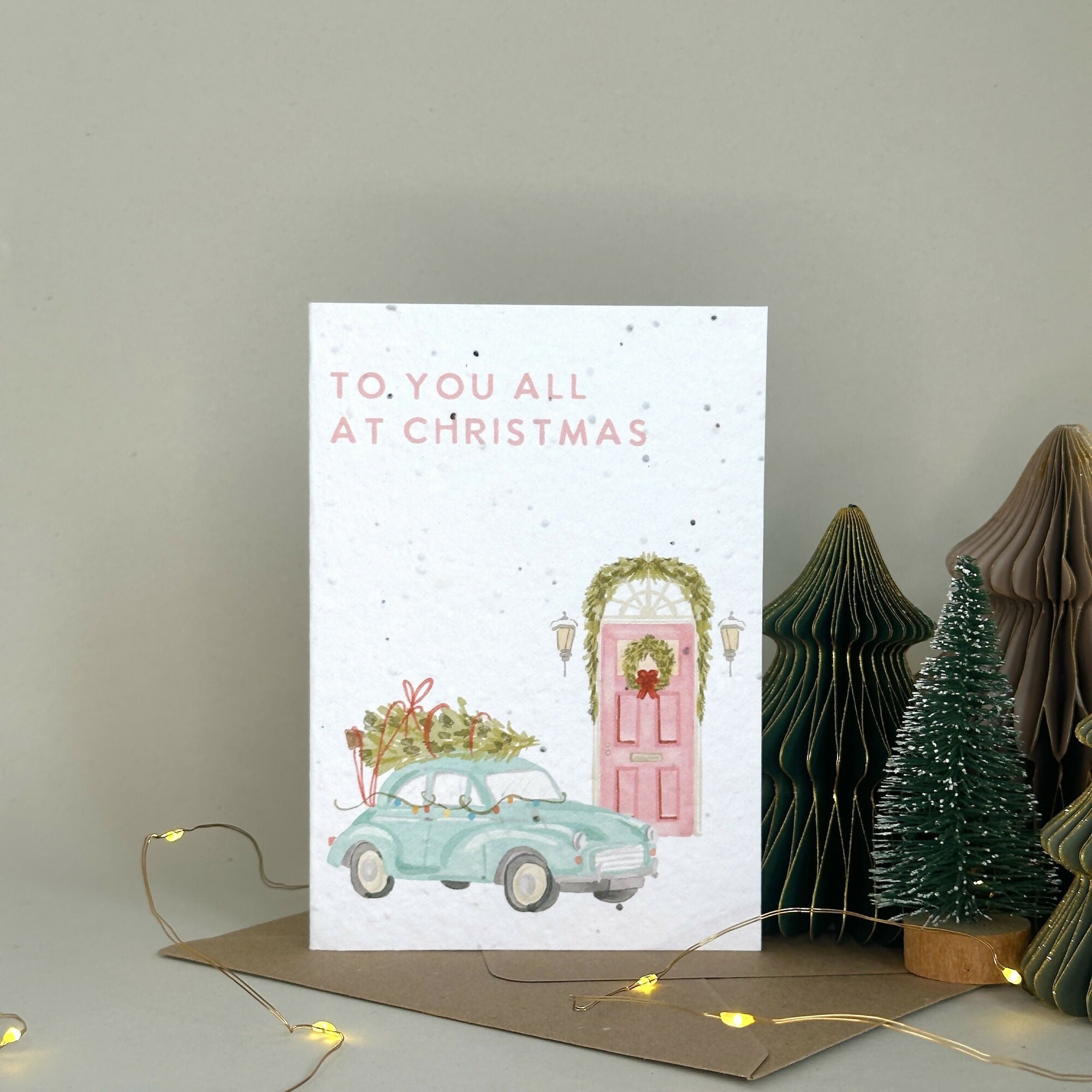 To You All At Christmas Plantable Card