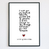 I Wish You Joy Beyond Measure Poem Print