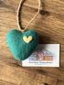Felt Heart Hanging Decoration