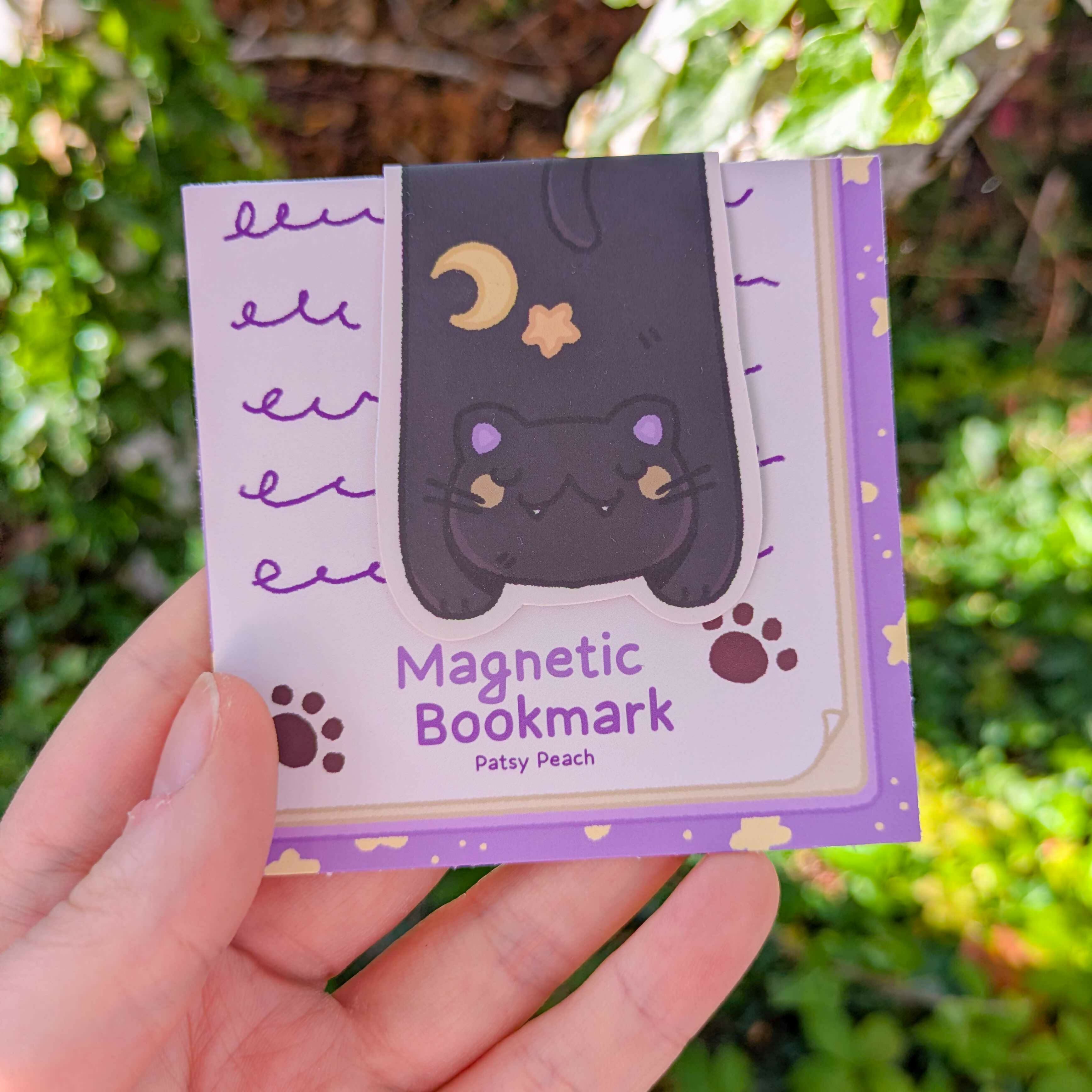 Midnight Cat - Magnetic Bookmark