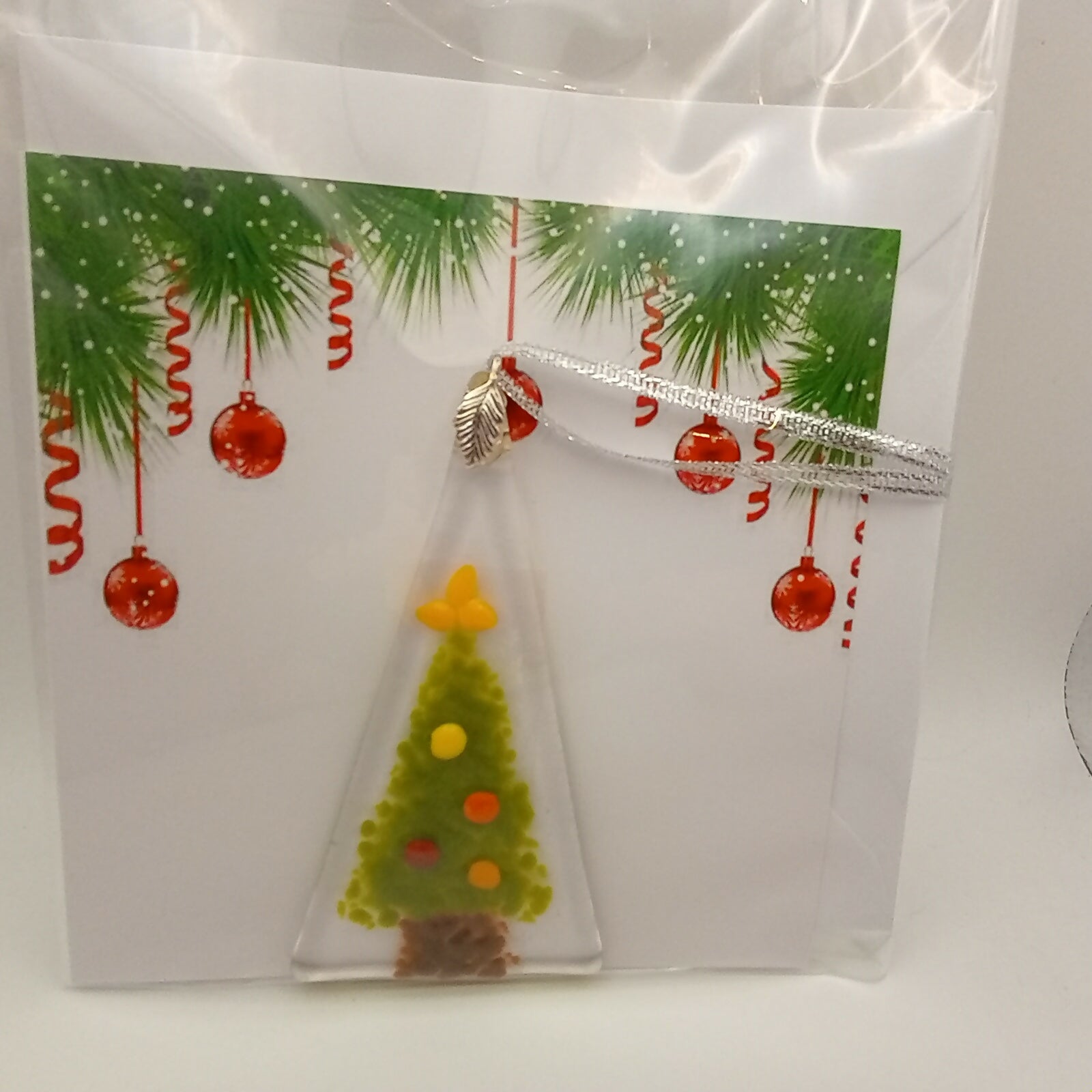 Fused Glass Christmas Card