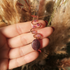 Copper, Fluorite & Amethyst Spiral Pendant with Suede Cord