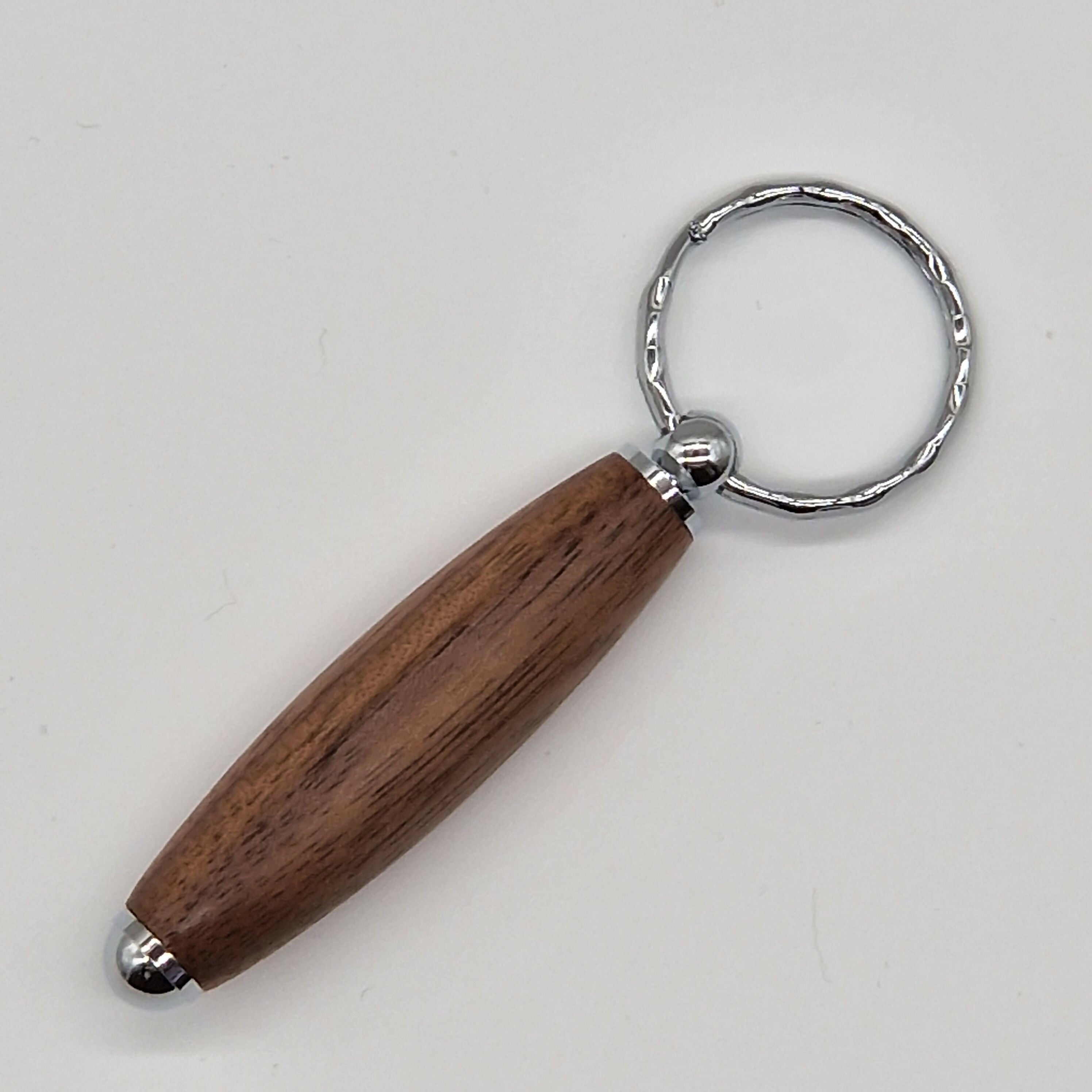 Hand Turned Keyring made from Walnut Wood