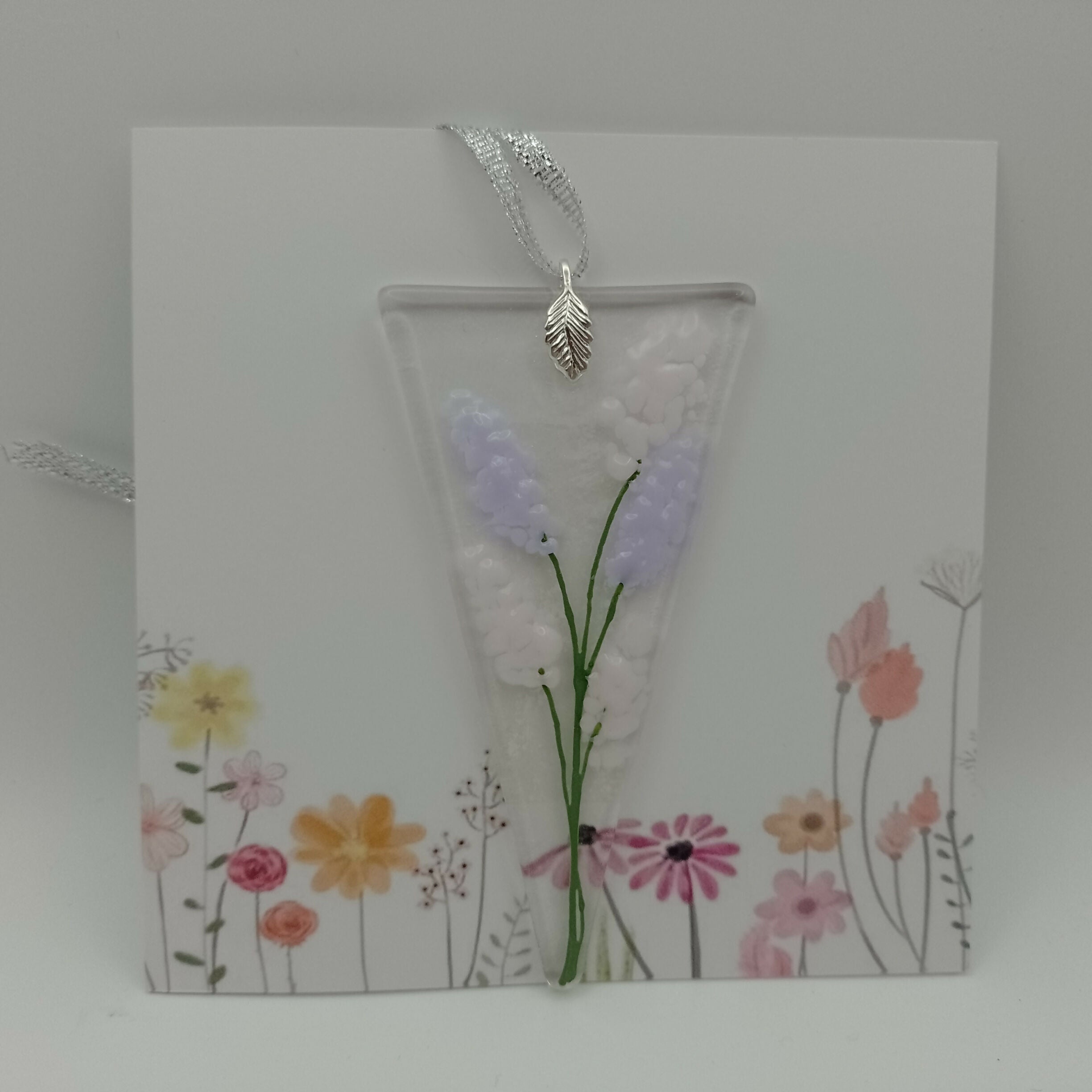 Fused Glass Flower Card