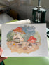 Mushroom Cats Riso Print