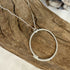 Sterling Silver Circle Pendant Necklace