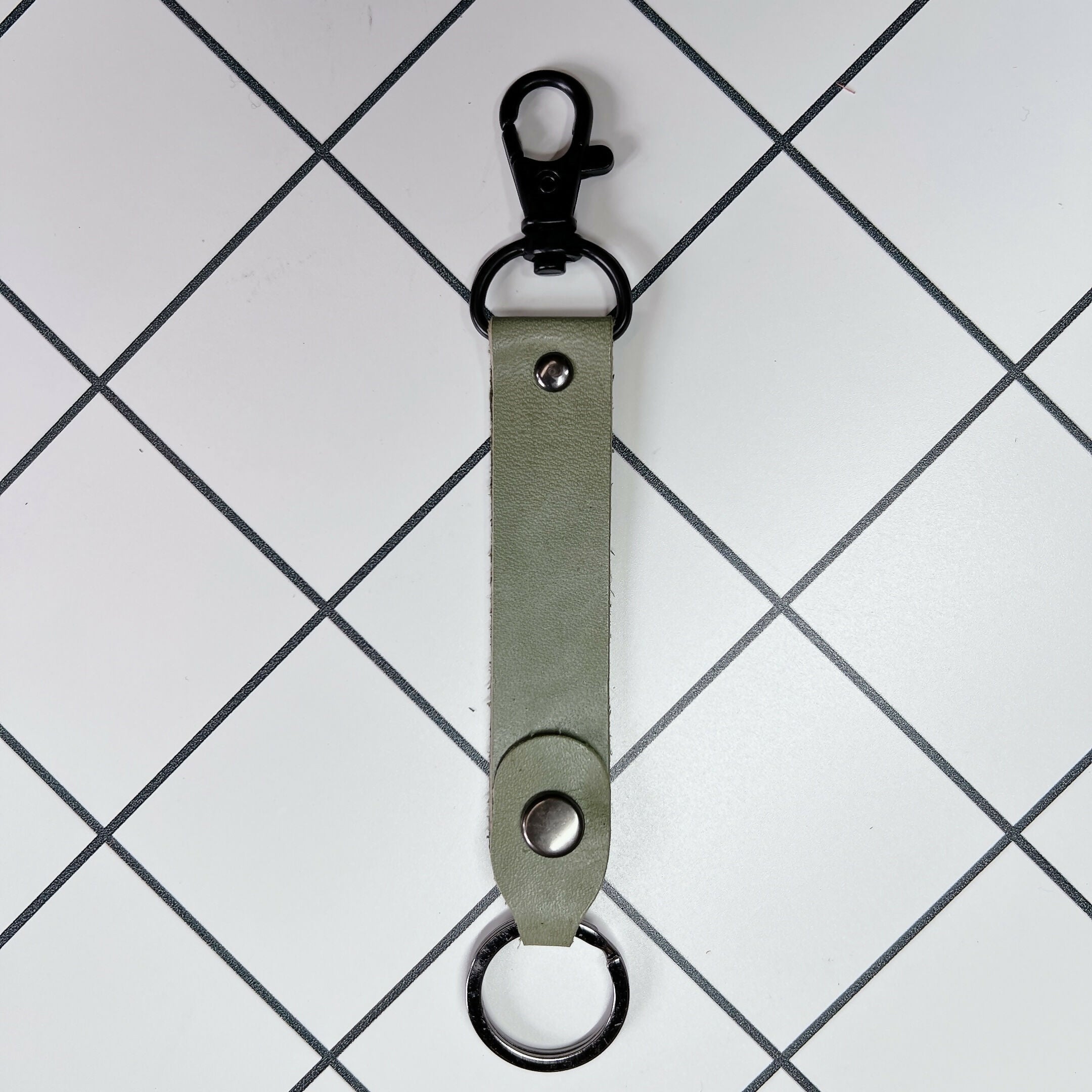 LoopLock Leather Keychain (Brass Hardware)