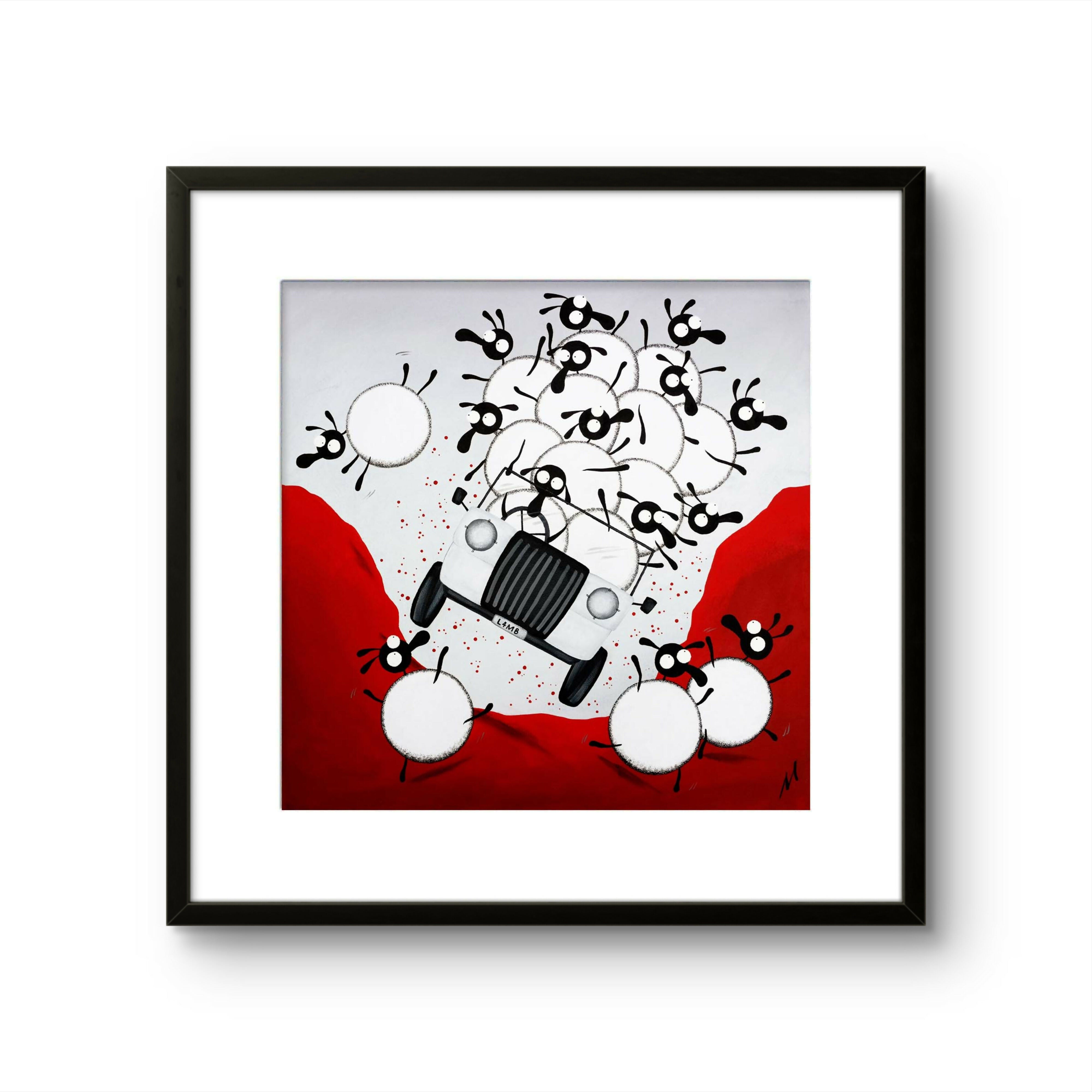 Lamb Rover - 16” Framed Limited Edition Print