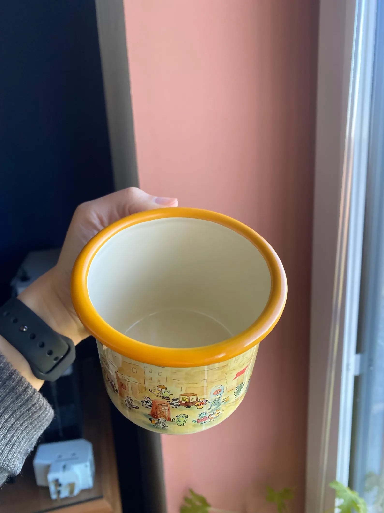 Enamel Cats in the City Mug