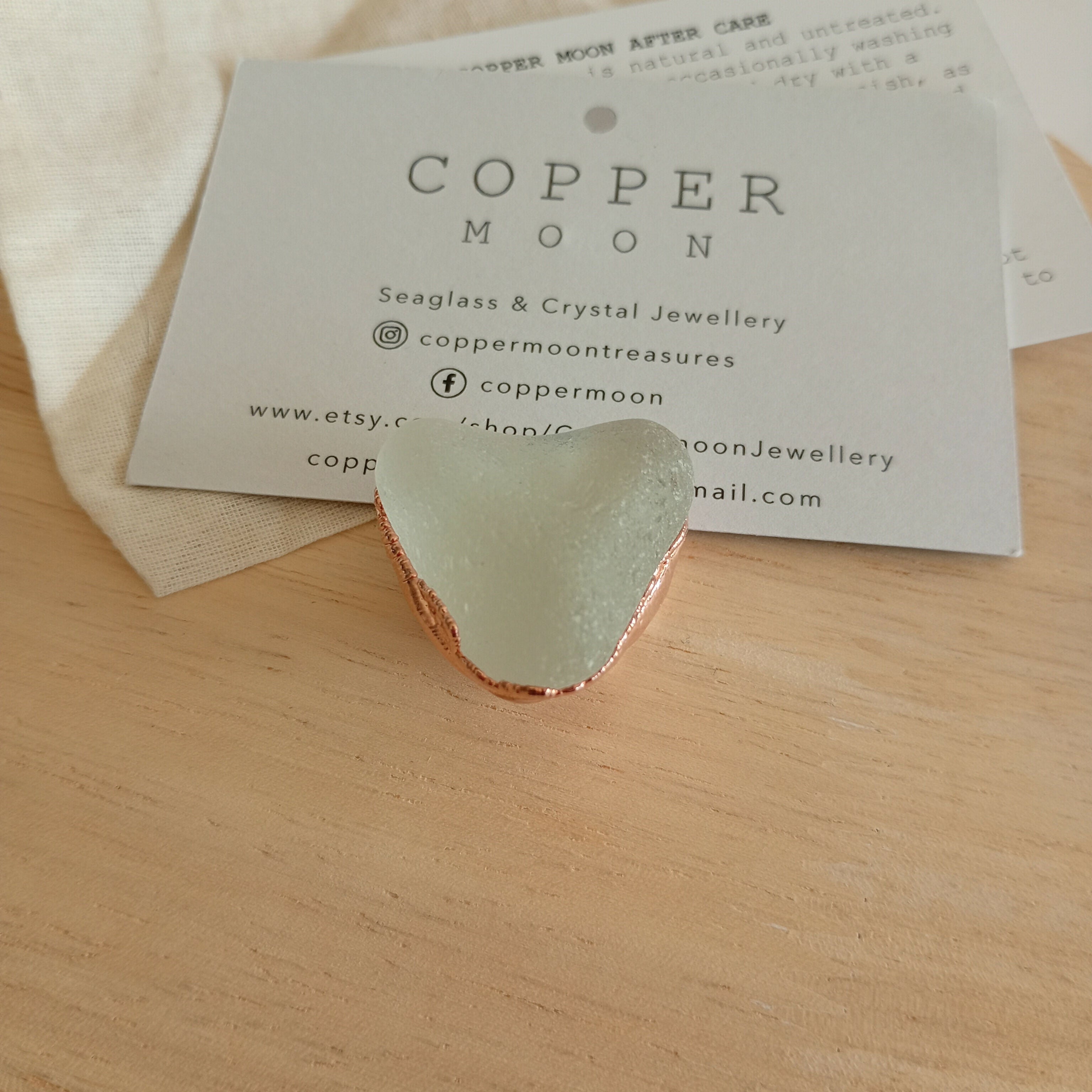 Seaglass Magnetic Brooch