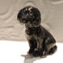 Ceramic Black Cocker Spaniel dog sculpture