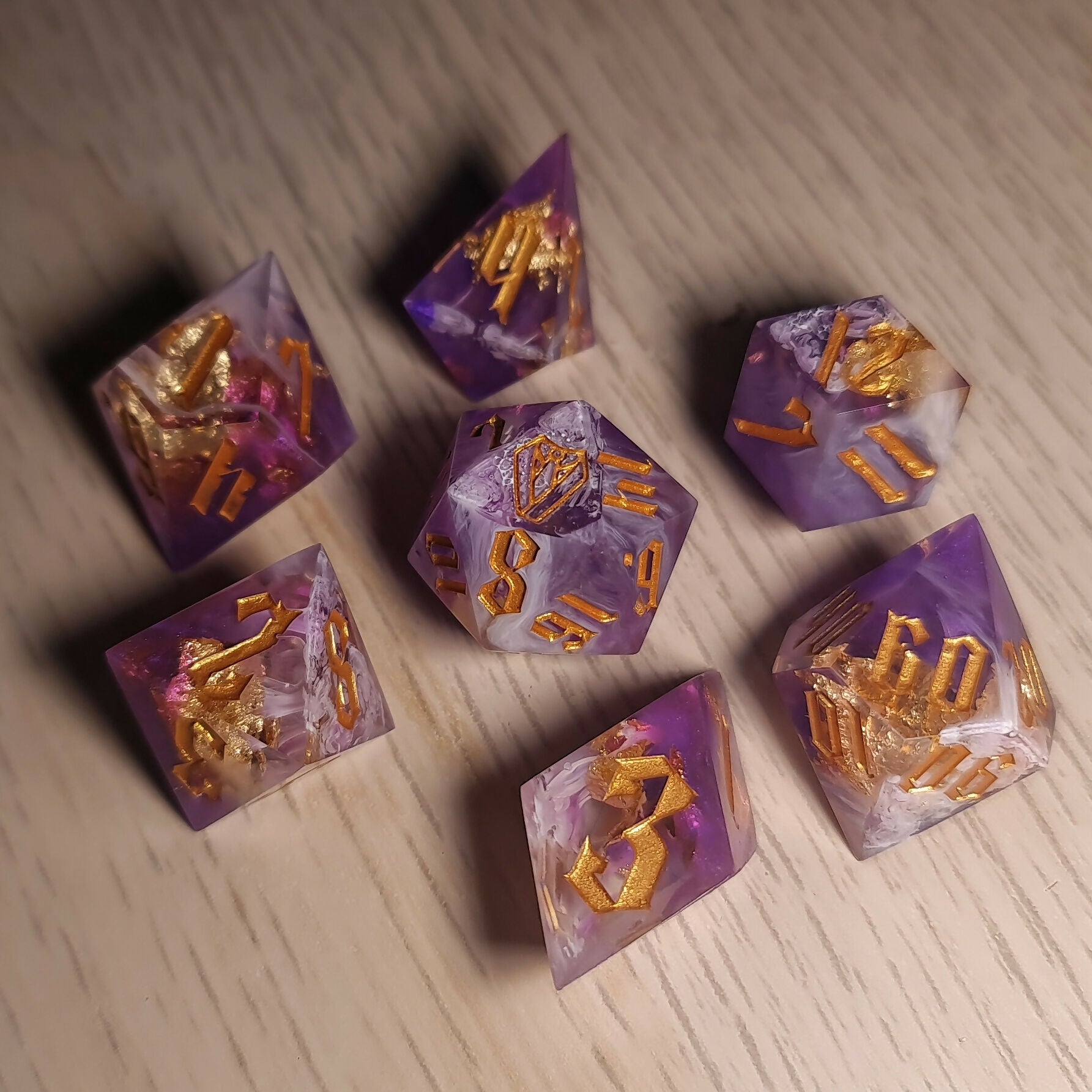 Liquid Treasure Dice • Purple