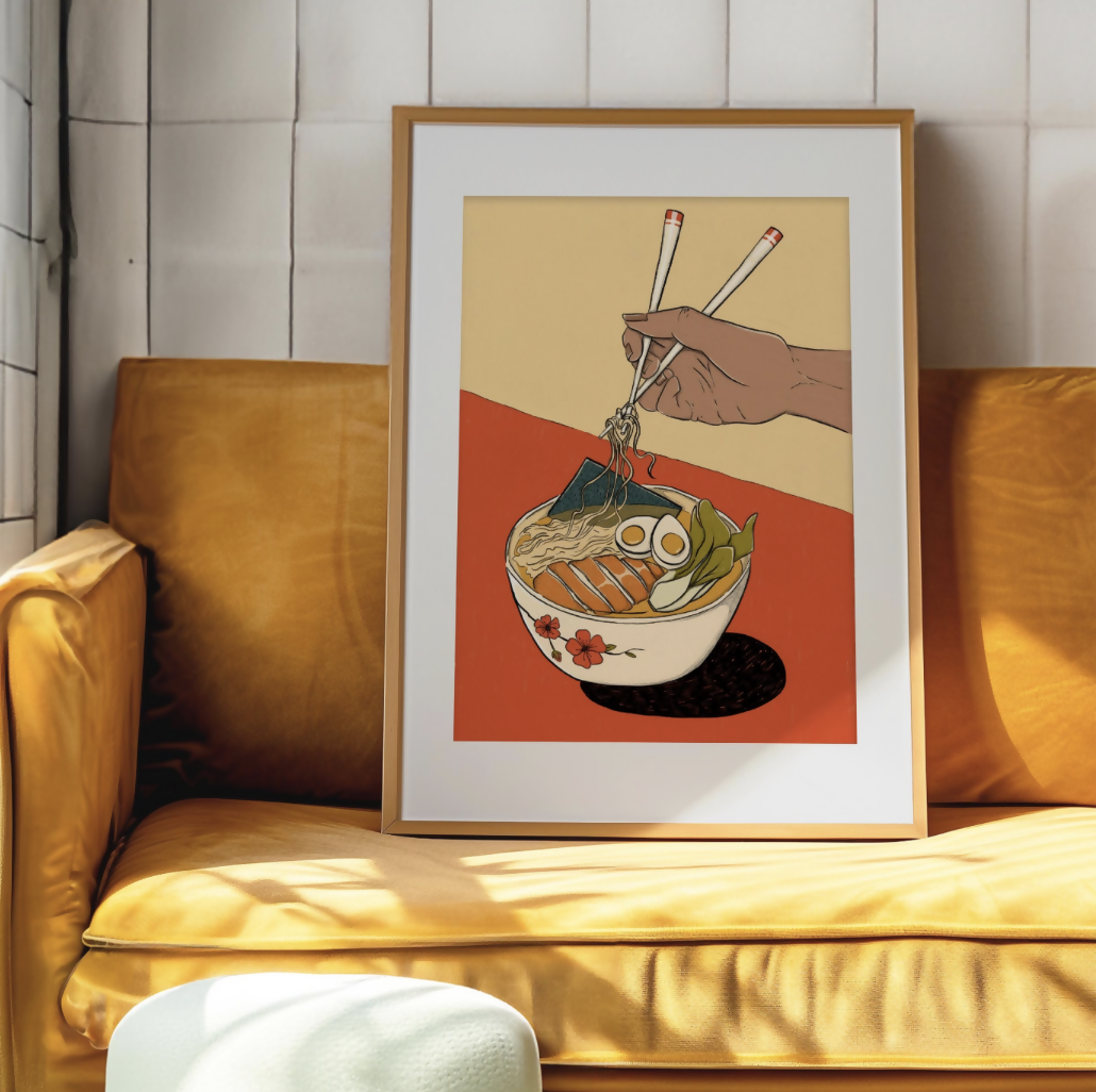 Ramen Print with A2 Frame