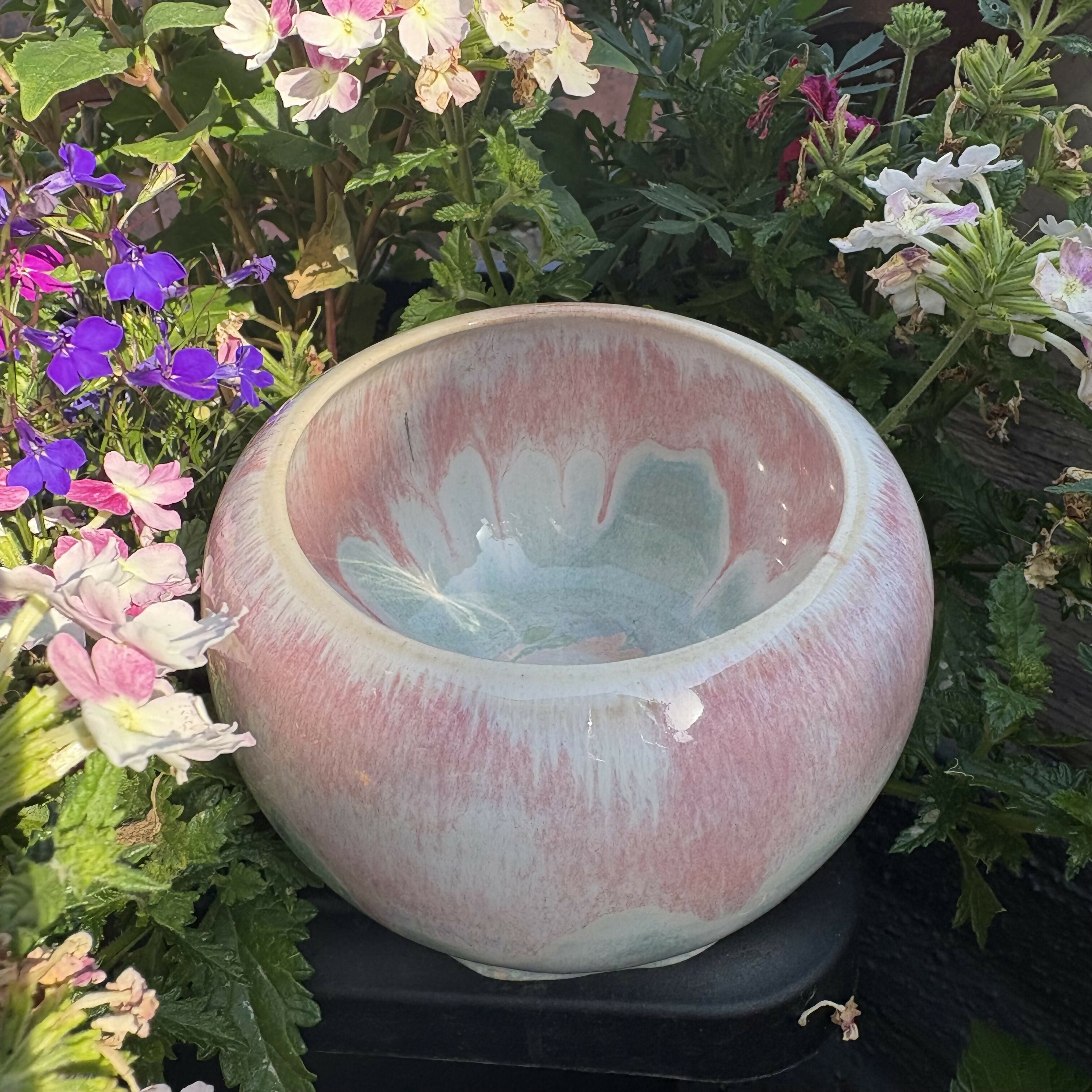 Peach and Teal Bowl