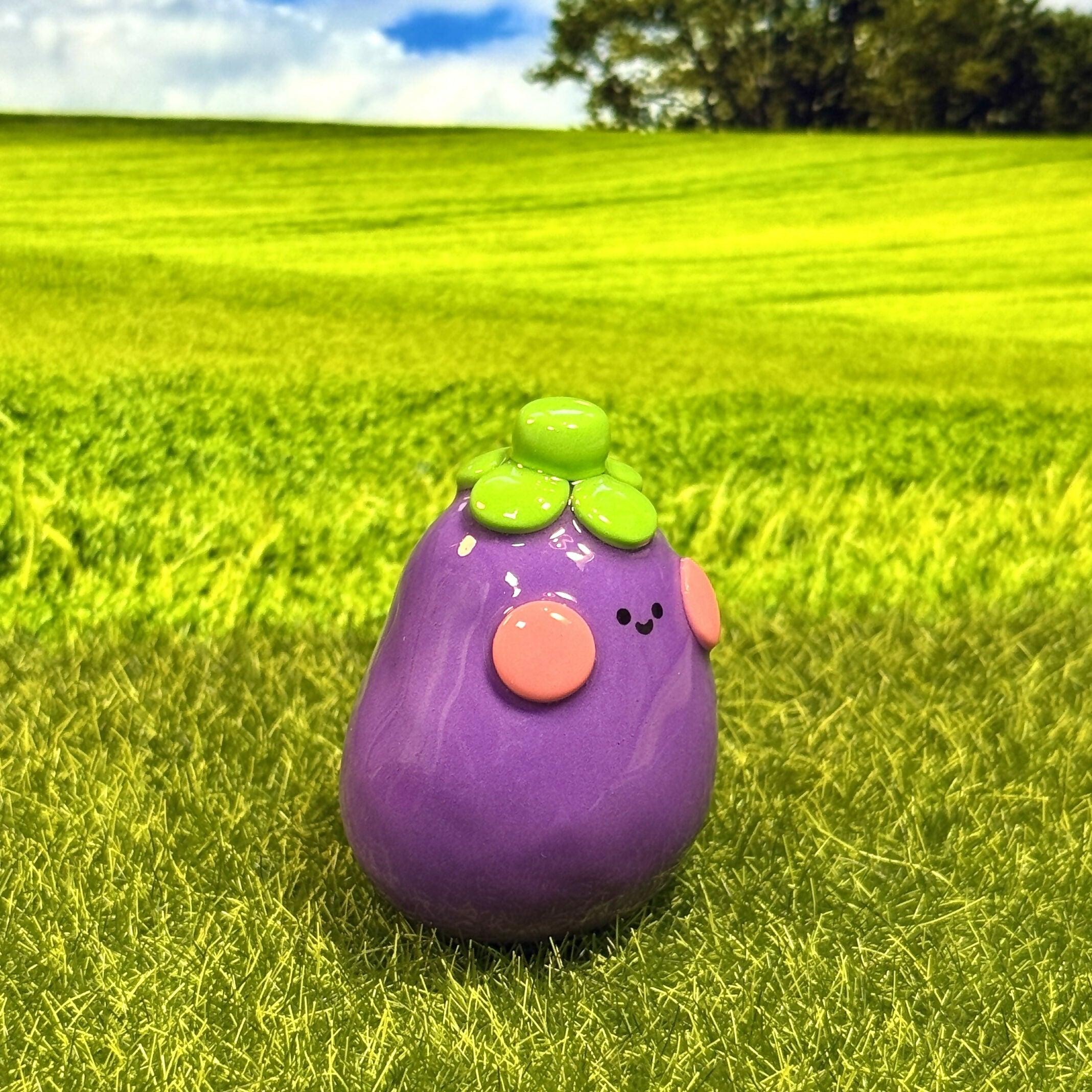 Aubergine Friend Figure