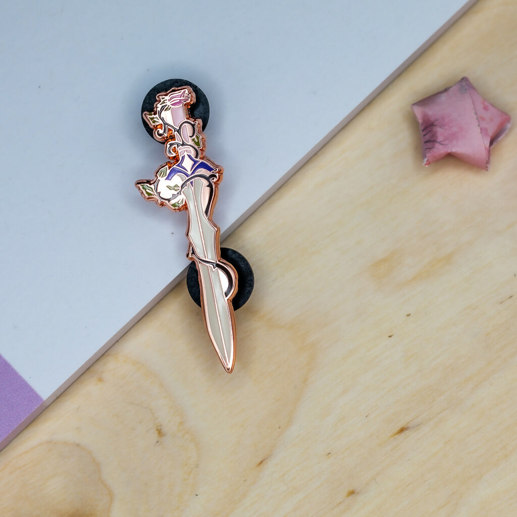Thorned Book Enamel Pin