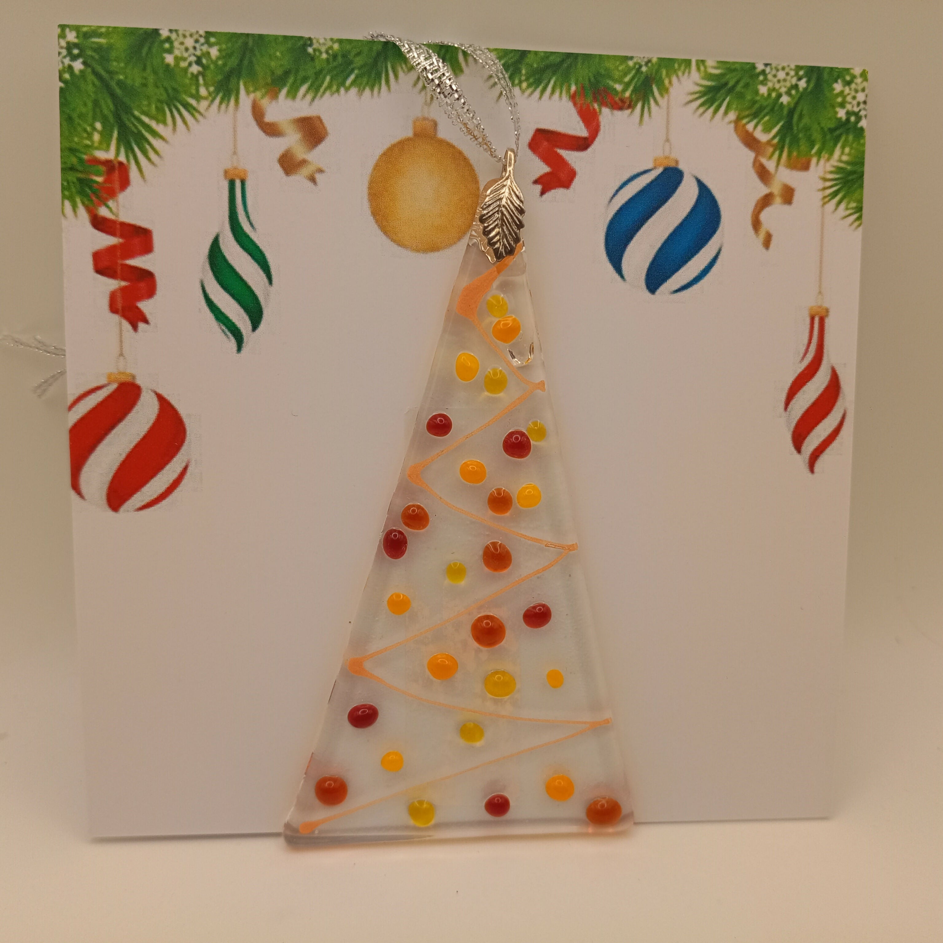 Fused Glass Christmas Card