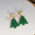 Christmas Tree Knit Earrings