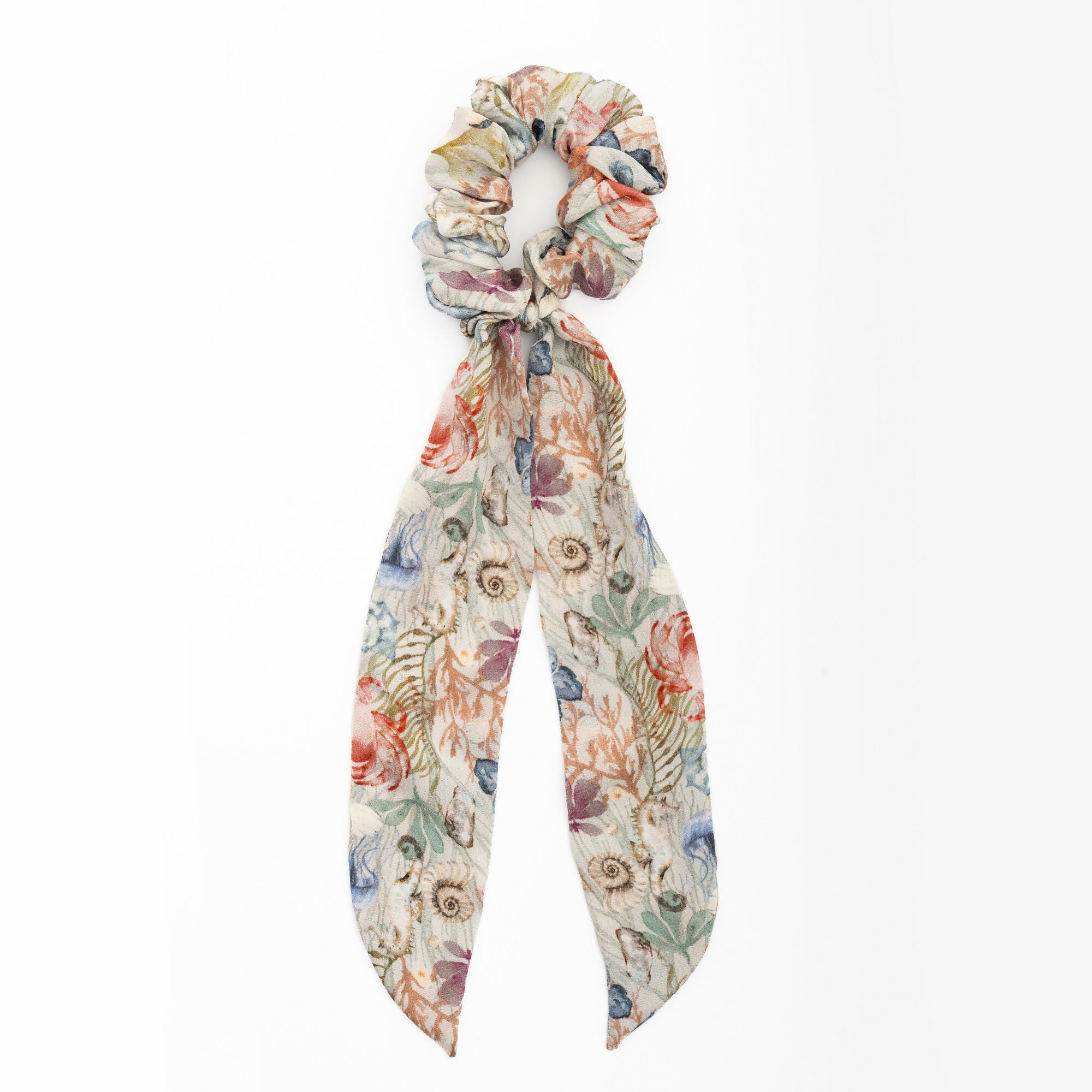 Silk Scarf Scrunchie - Various Designs