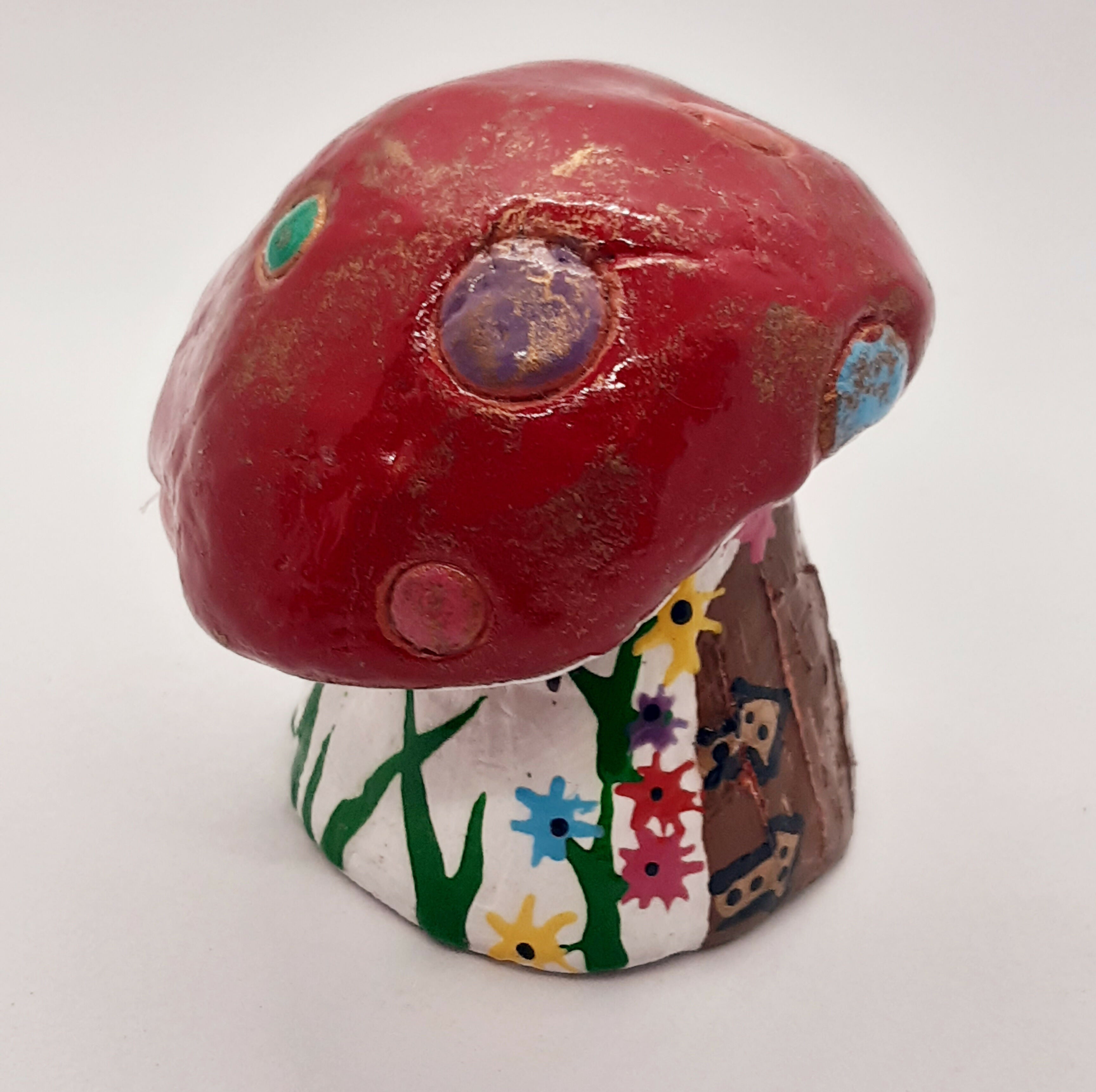 Clay Toadstool Ornament