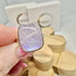 PINK MOONSTONE RECTANGULAR RING SIZE Q