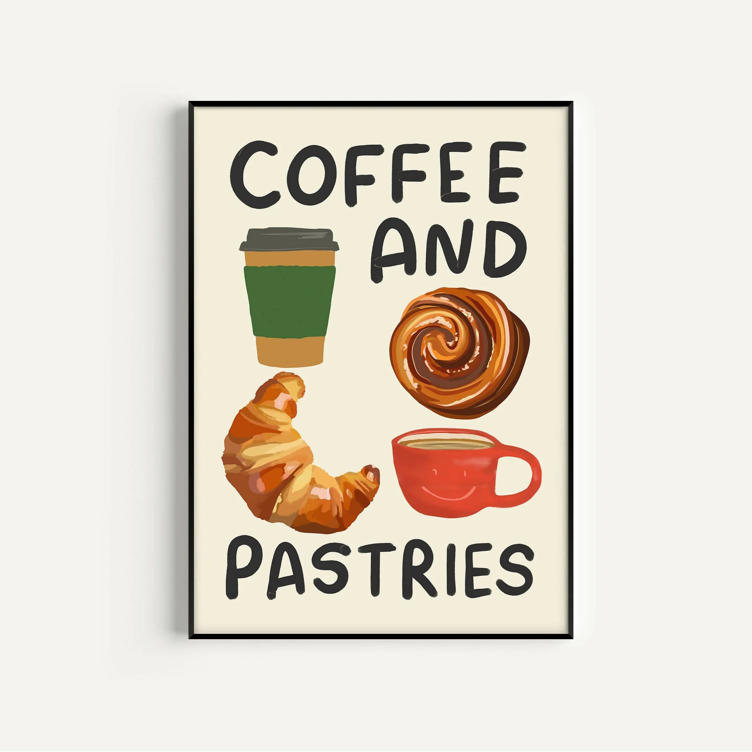 Coffee & Pastries Print