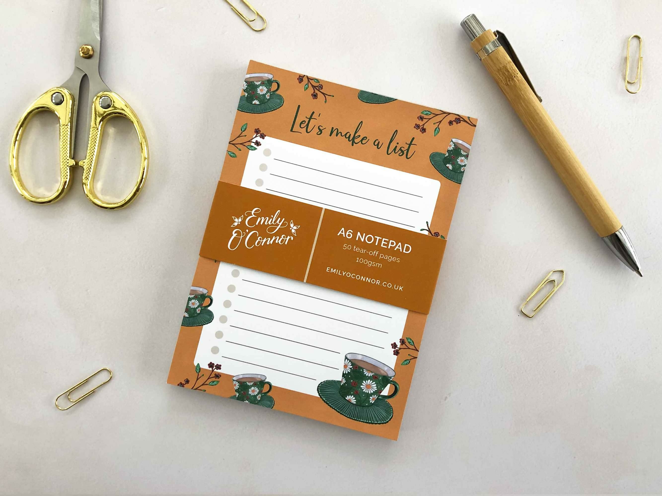 Tea Notepad Yellow