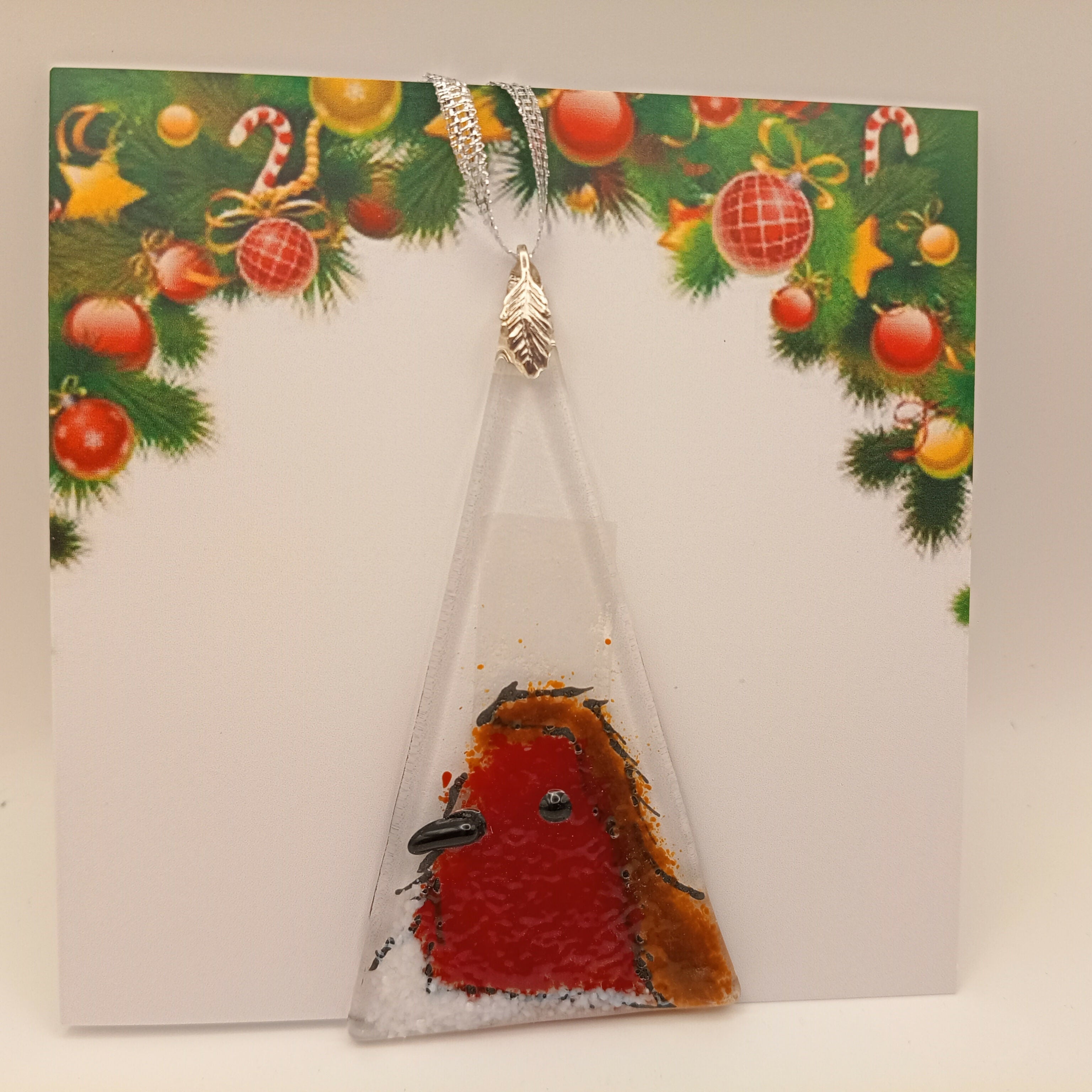 Fused Glass Christmas Card