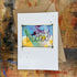 Abstract Hitched Card in Blue