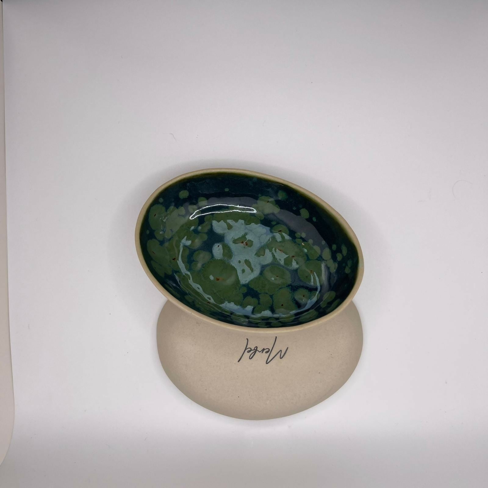 Artistic Green Small Trinket Dish