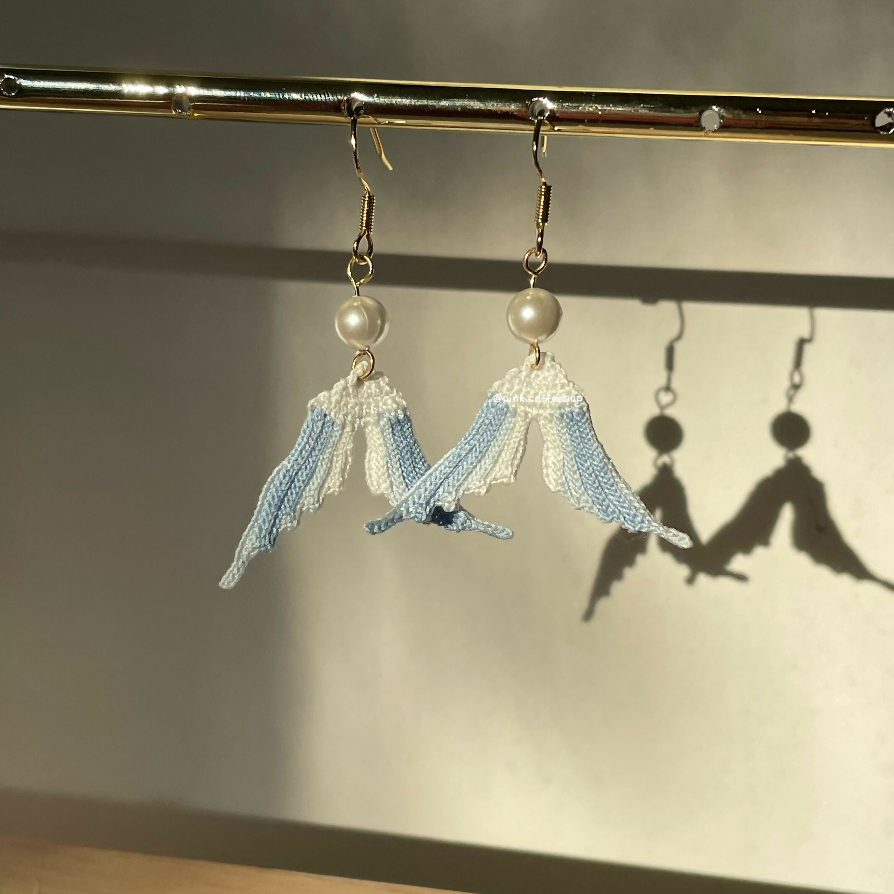 Micro Crochet Mermaid Tails Drop and Dangle Earrings