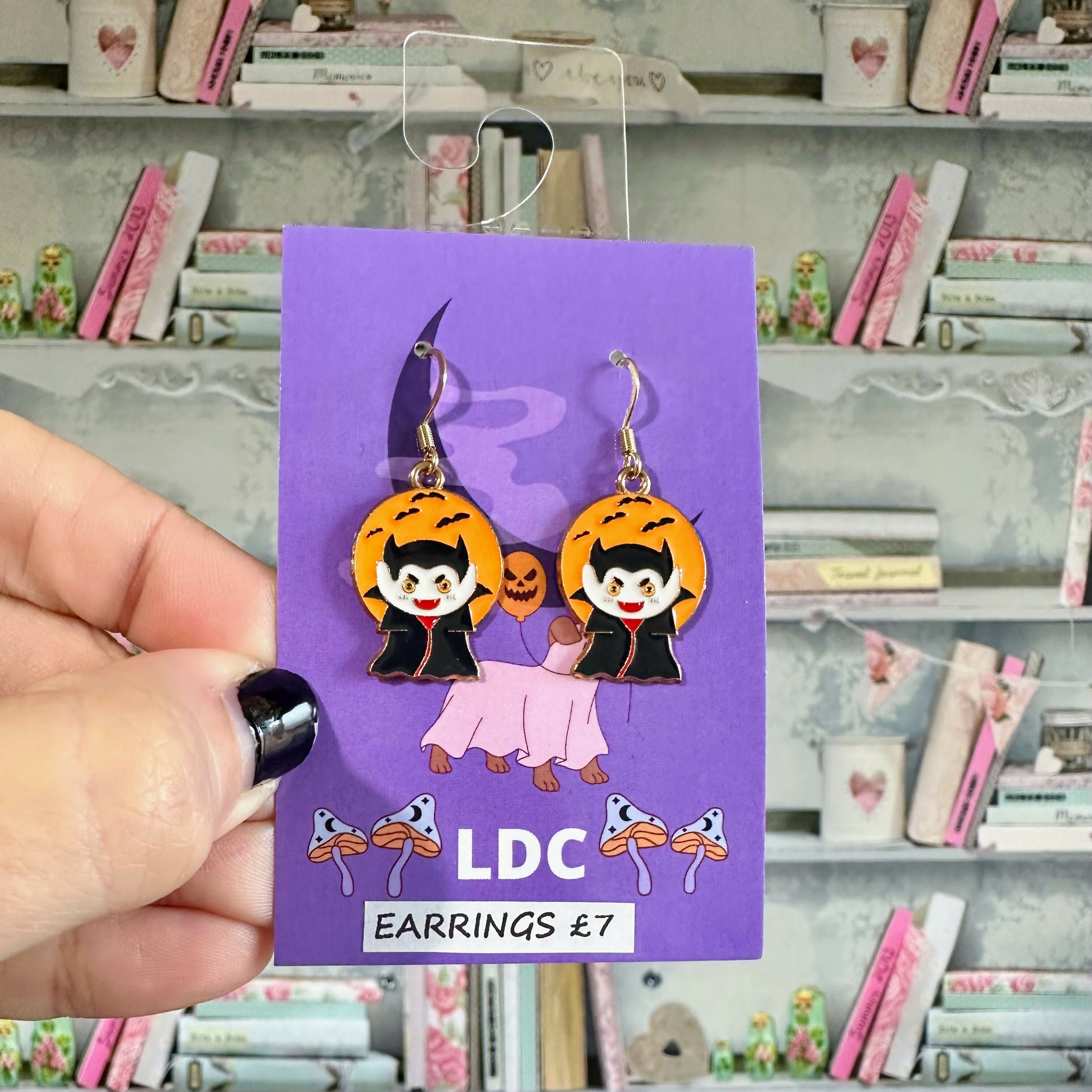 Dracula Charm Earrings