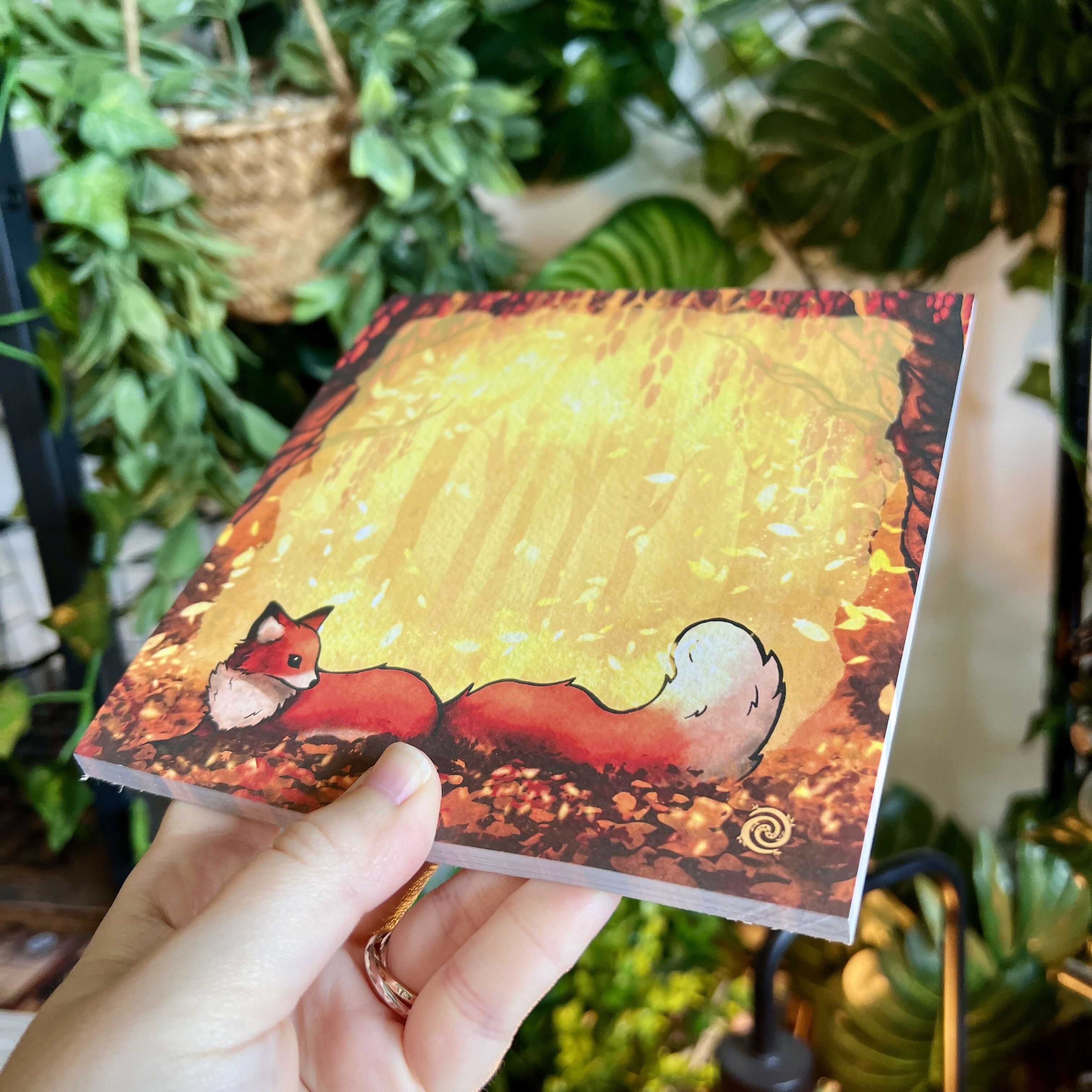 Forest Fox Notepad Large