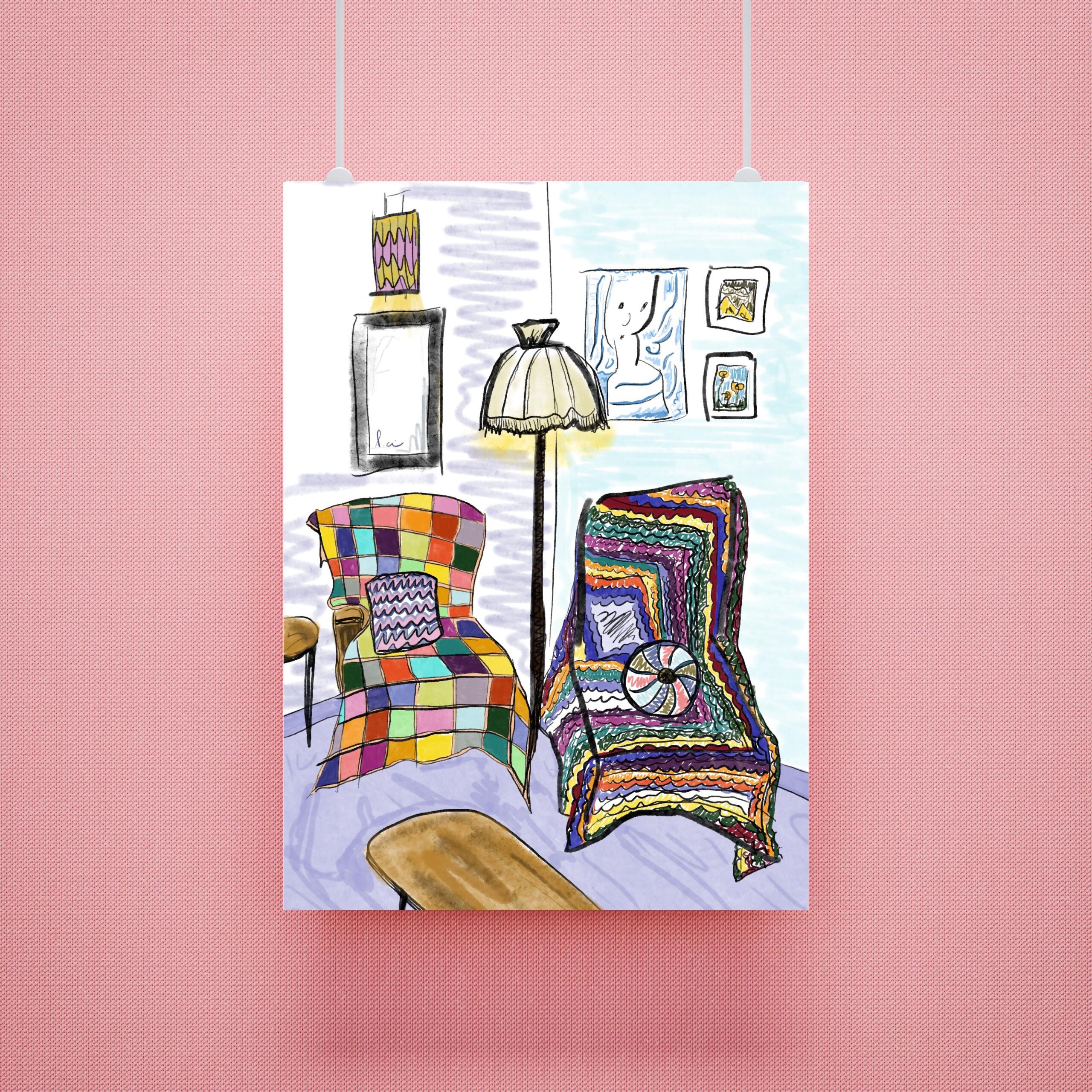 Reading Nook A4 Print