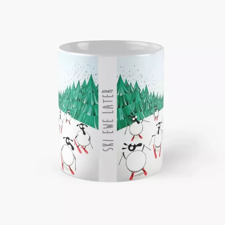 Ski Ewe Later Ceramic Mug