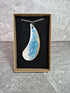 Unique Hand Crafted Cyan, Blue, Ivory and Sand Coloured Pendant