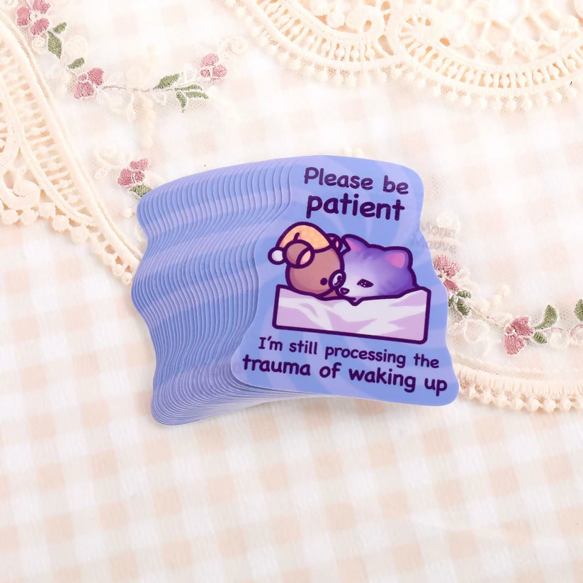 Waking Up Sticker
