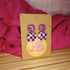 Pink And Purple Check Square Polymer Clay Earrings
