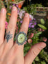 VICTORIAN QUEEN'S LACE STAINLESS MINT RING